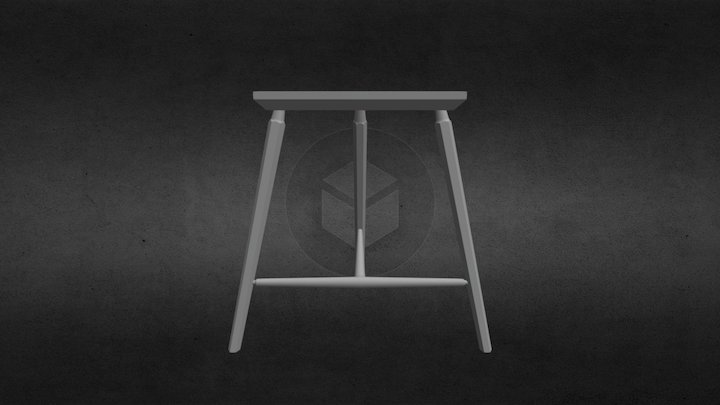 Staked High Stool 3D Model