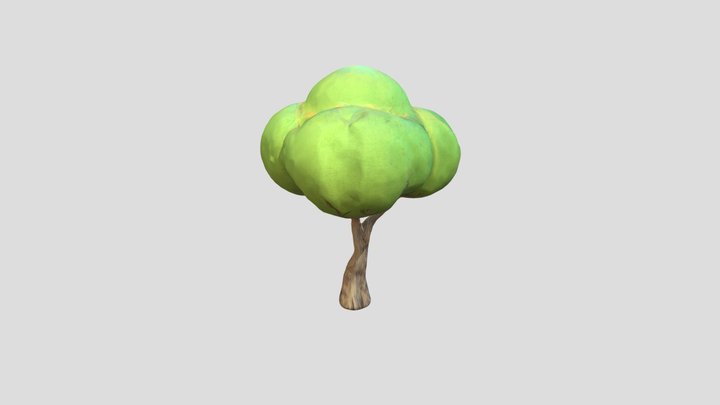 Stylized Low Poly Tree Pack for (Free Model) 3D Model