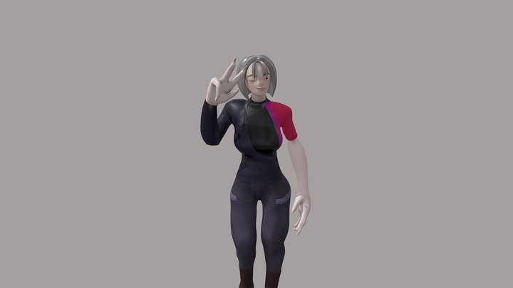HandLady Pose 2 3D Model