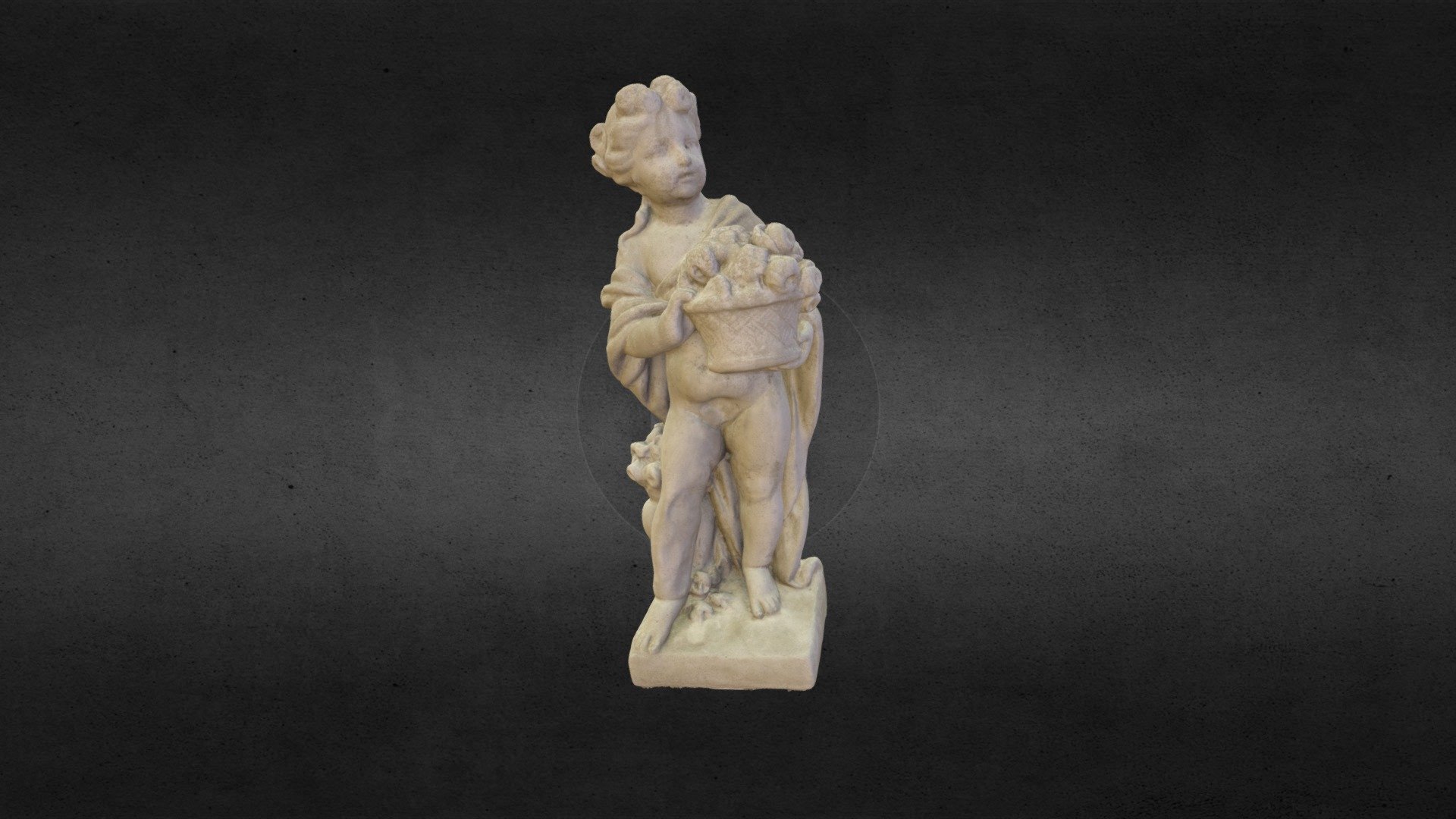 Stone Cherub Statue 1 3D model by 604scans [6bd086c] Sketchfab