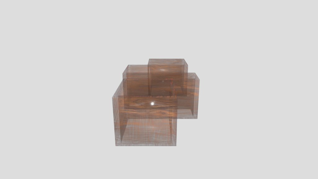 Geometric Wooden Wall Shelves