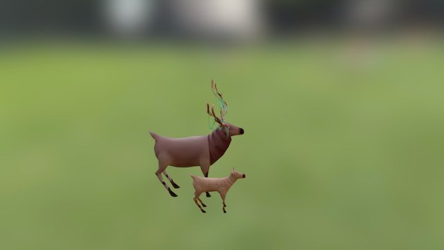 River's Forest Animals - Deer 3D Model