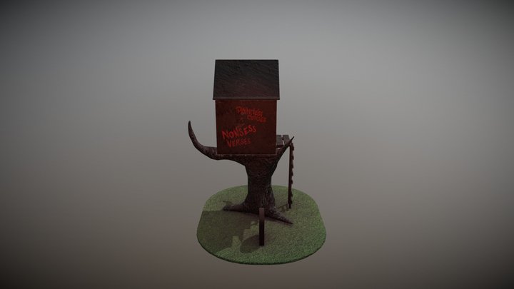Ruined treehouse 3D Model
