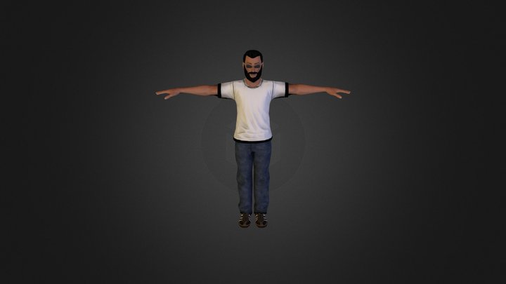 Nasr El Deen- Arabic character  3D Model
