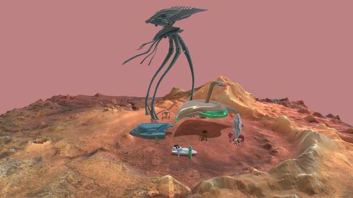 THE MARTIANS – Gratis 3D-model STL