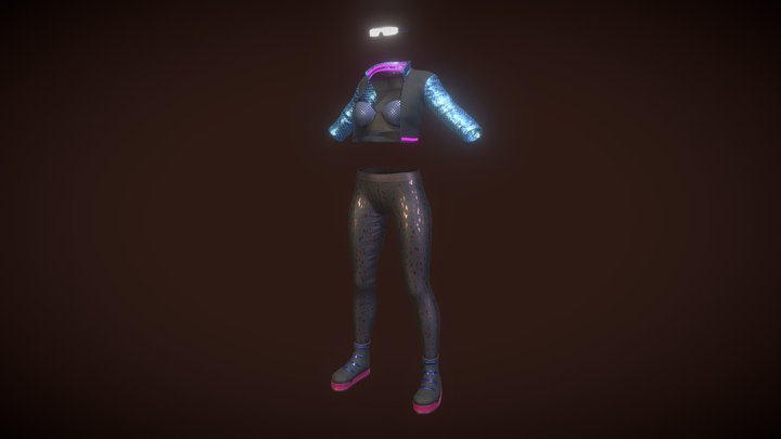 Cyberpunk - The Street Girl C 3D Model