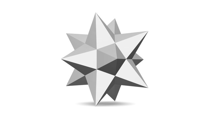 Stellated Dodecahedron 3D Model