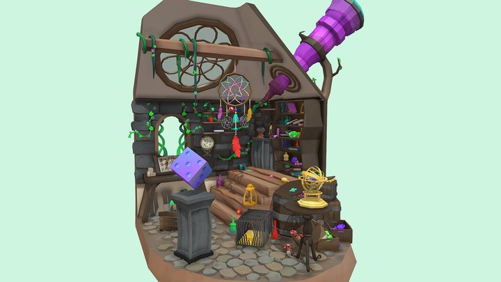DAE Crib - The Astroalchemist's Crib 3D Model