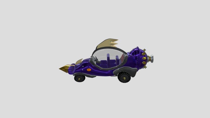 Dick Dastardly Car 3D Model