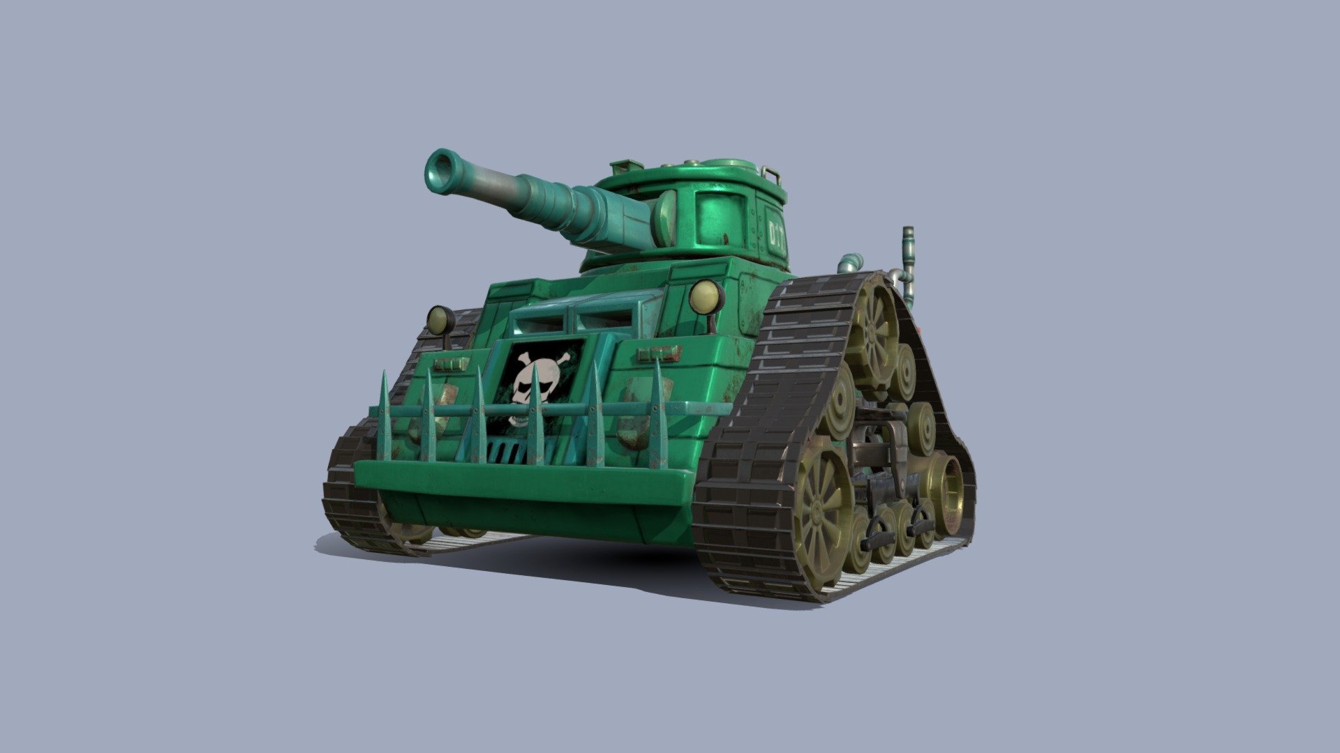 Tank "Brigand" with animation