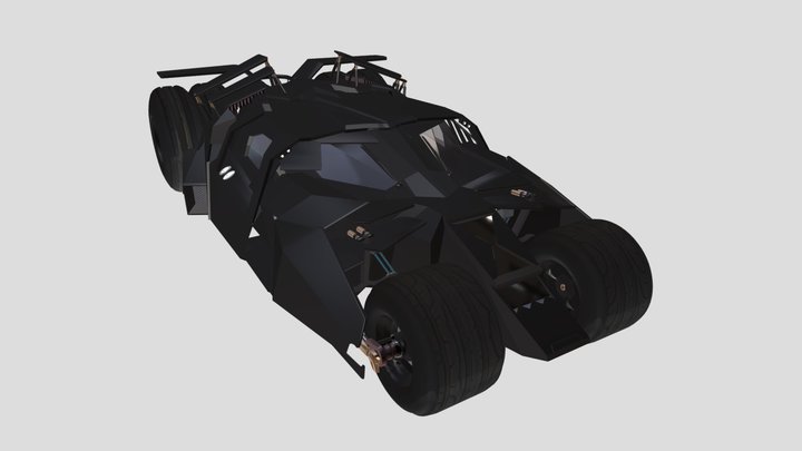 Batmobile/Tumbler 3D Model