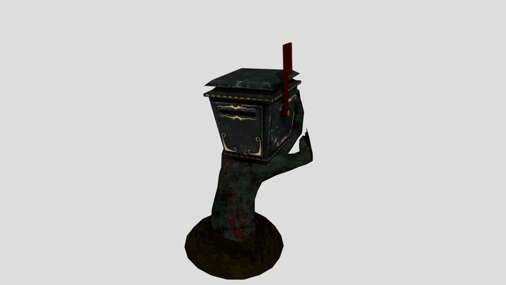 Creepy Hand Mailbox 3D Model