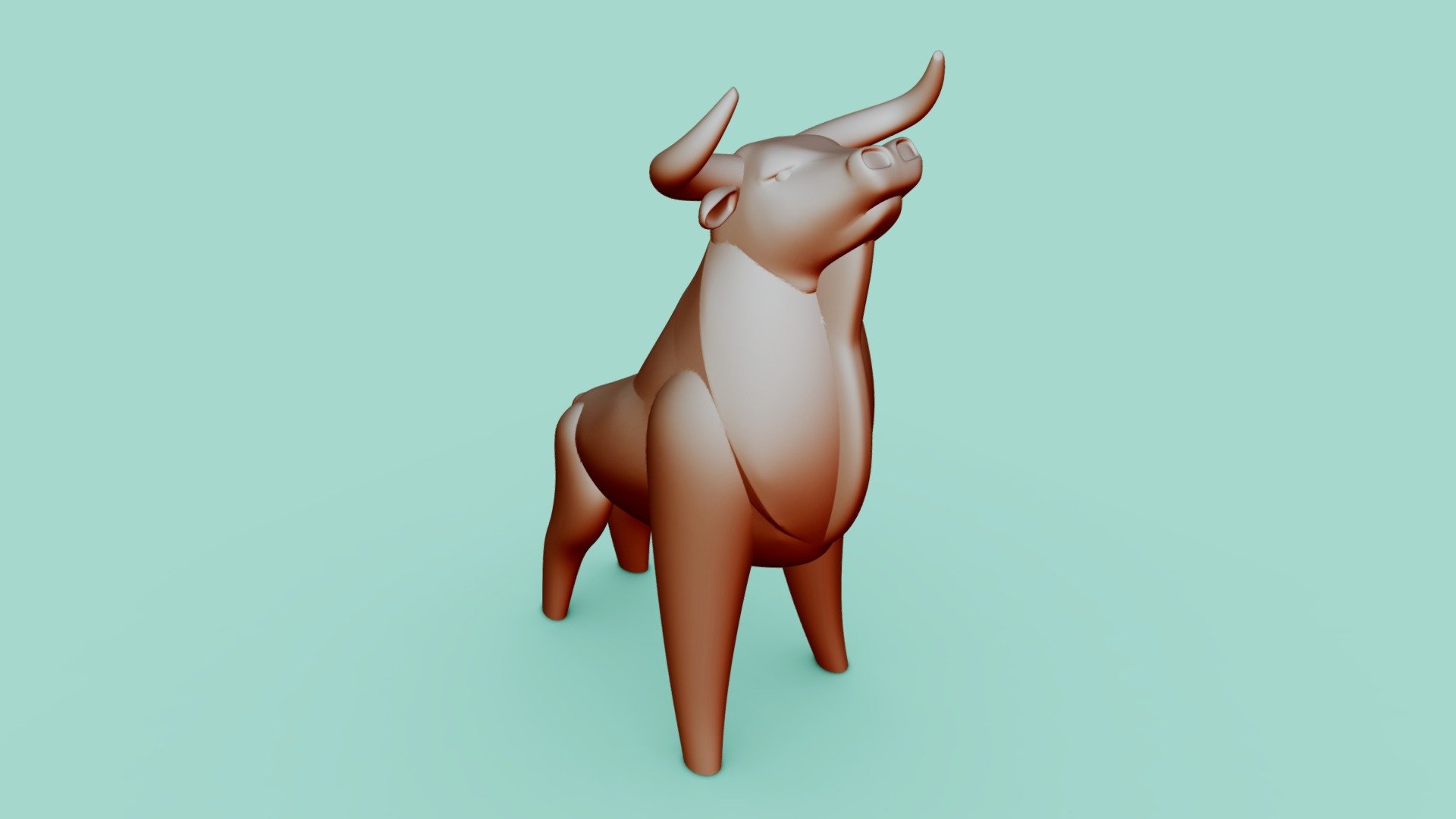 Bull for 3D printing