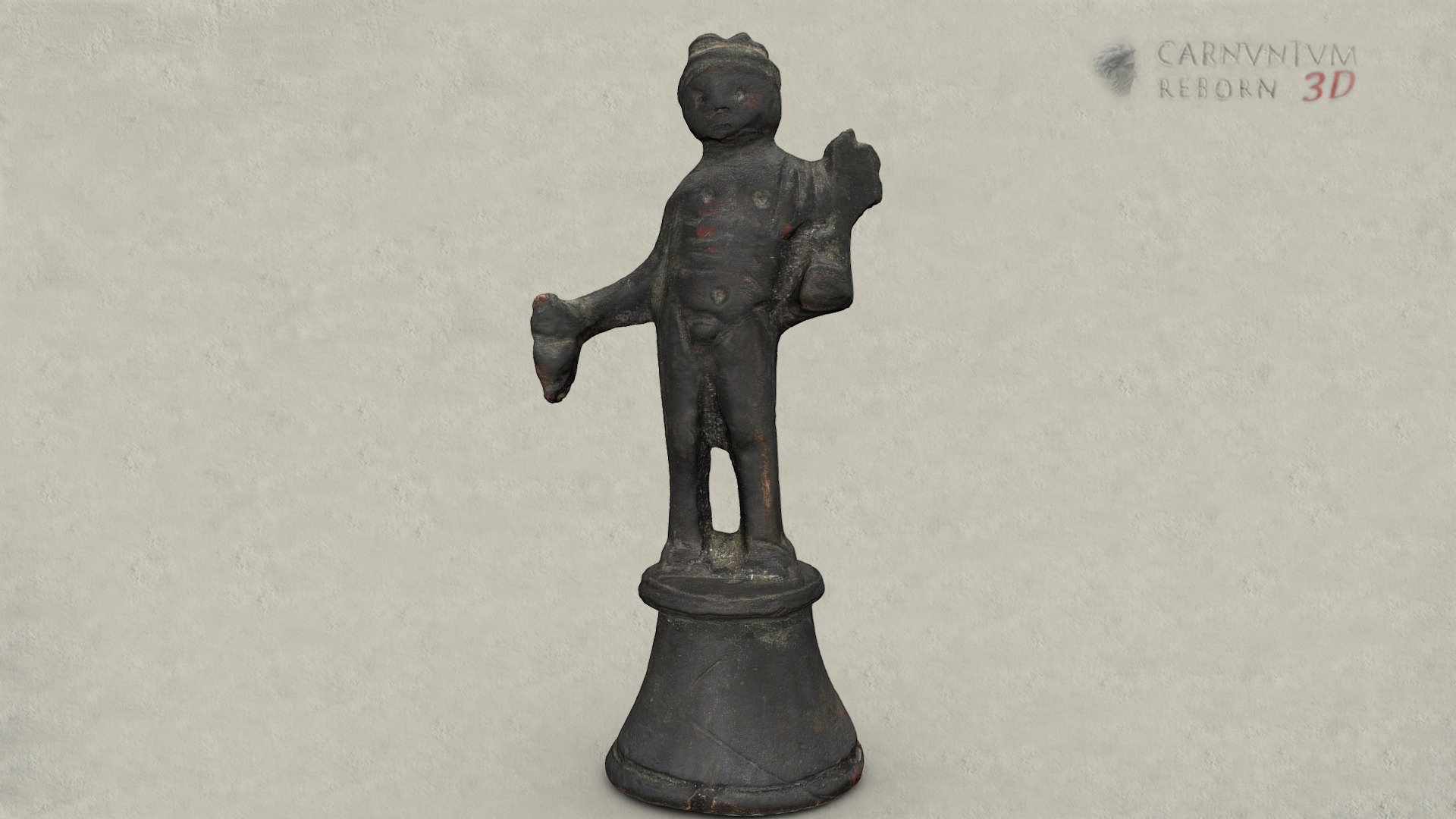 Merkurstatuette — Sketchfab embed 3D viewer
