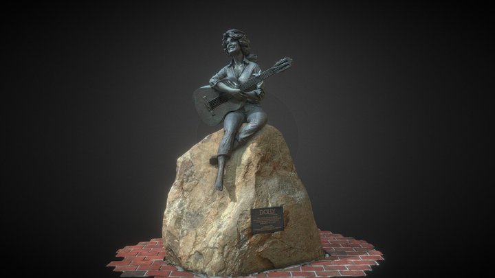 Dolly Parton Statue, Sevierville TN 3D Model