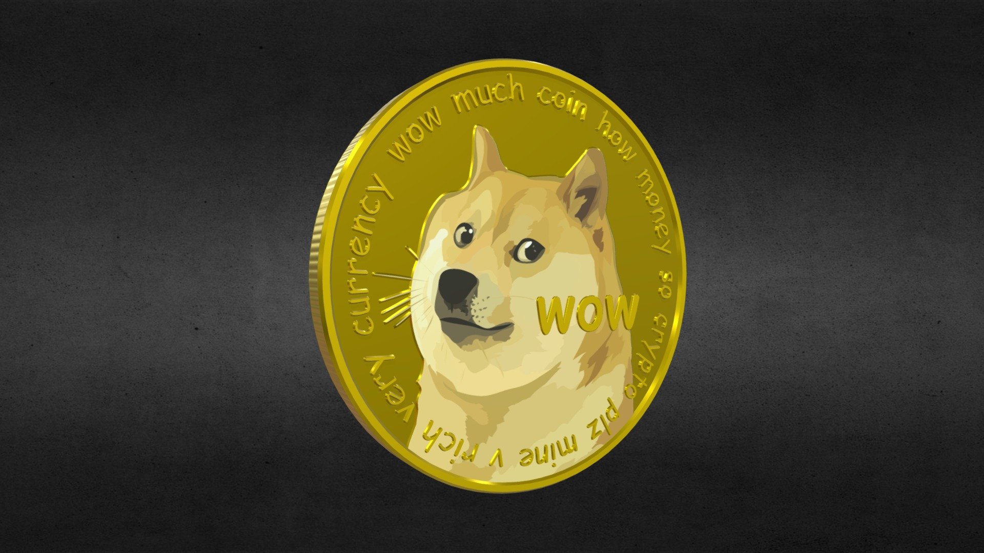 Dogecoin - Crypto Coin - 3D model by PXLmesh [6bd9d4d] - Sketchfab