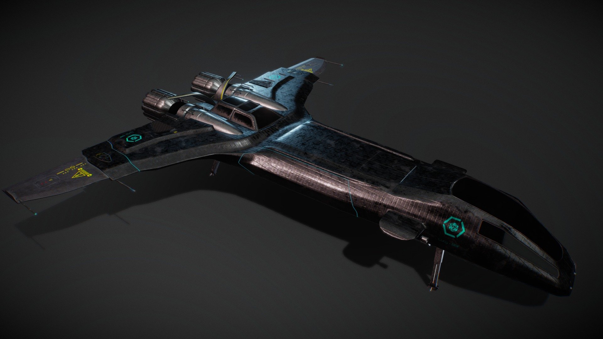 Spaceplane: Lucy-88f - 3D model by Cesa [6bdabbf] - Sketchfab