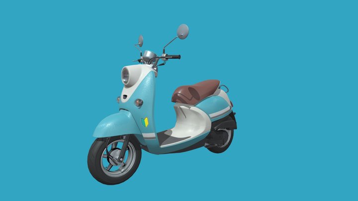 Yamaha Vino with annotation 3D Model