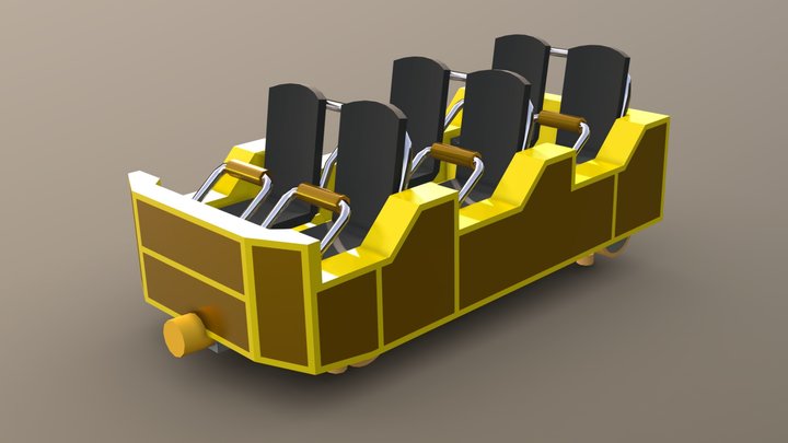 Intamin wooden coaster 3D Model