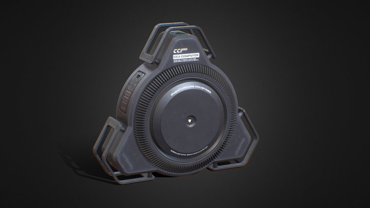 Sci-fi Computer CC3 3D Model