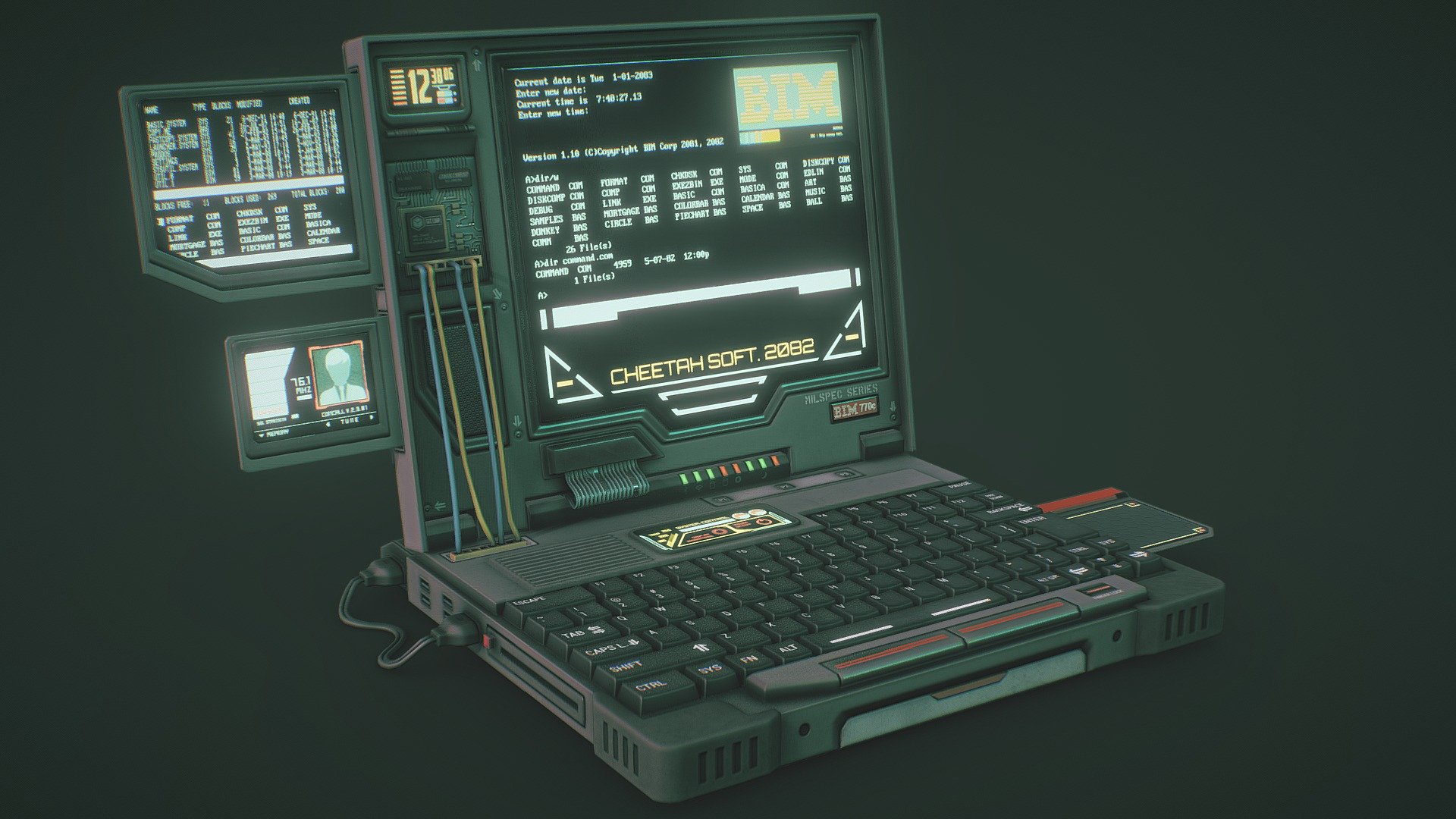 Cyberpunk Laptop - Buy Royalty Free 3D model by quaz30 (@quaz30