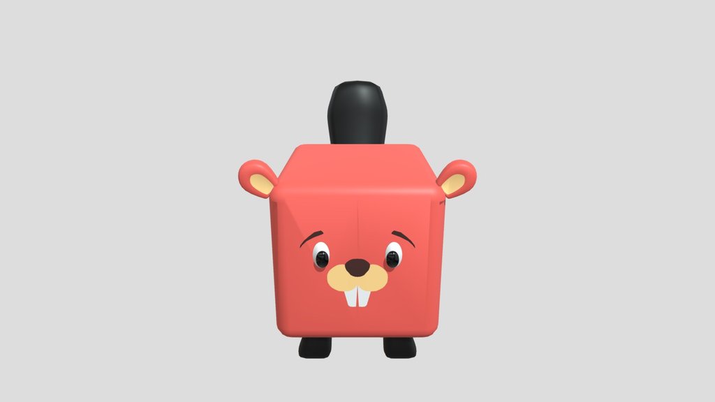 Beaver Cube Animal