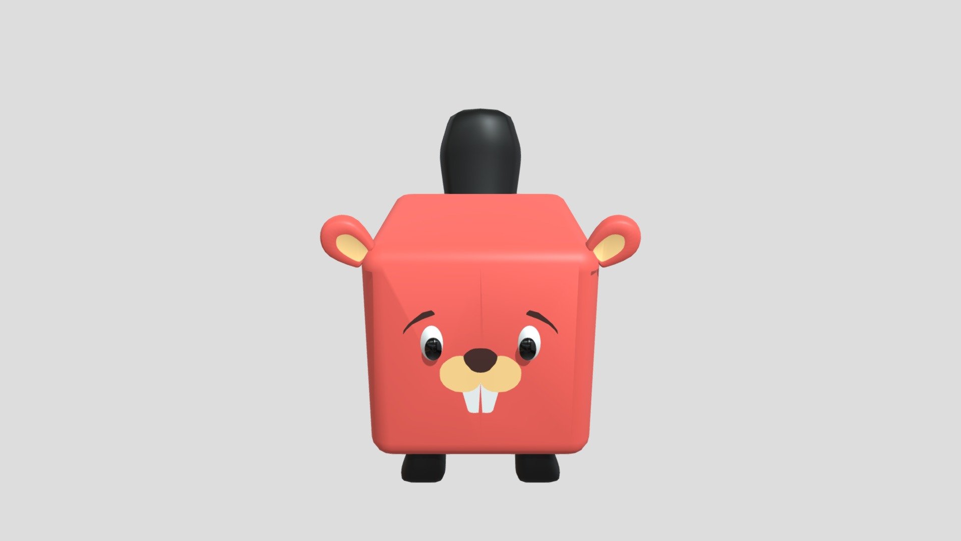 ビーバー様 Beaver Cube Animal - Download Free 3D model by Robonoid (@jijo