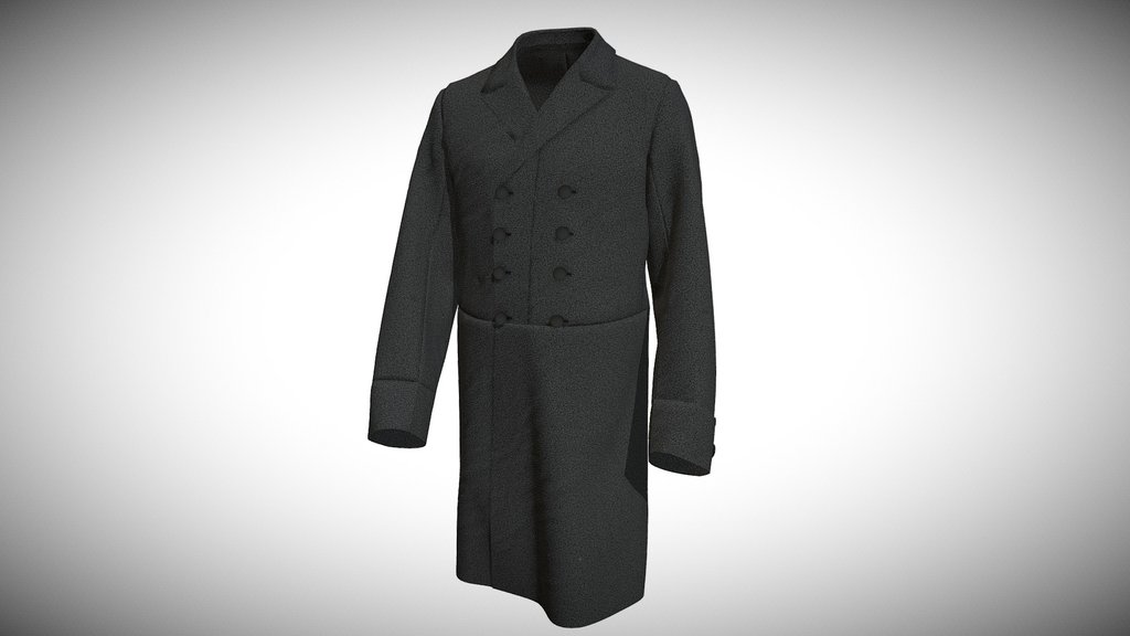 Frock coat (1900) - a digital reconstruction