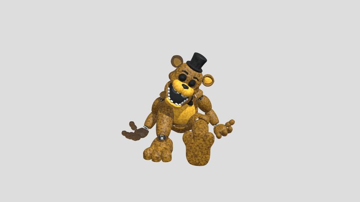 Golden Freddy 3D Model