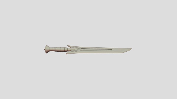 Short Blade Dagger 3D Model