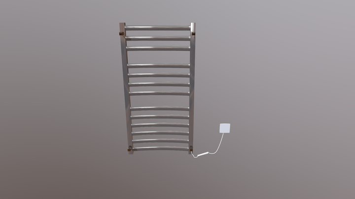 Heated towel rail Atlant by Laris. 3D Model