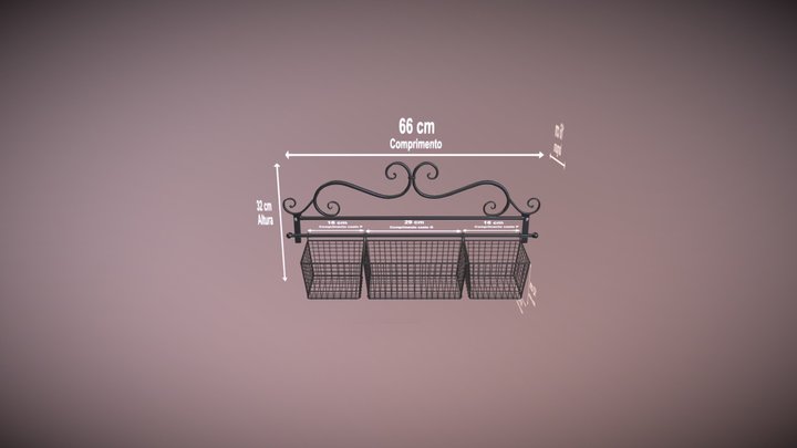 Fruteira-ferro-1 3D Model