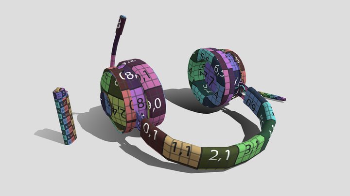 Composition + UV 3D Model