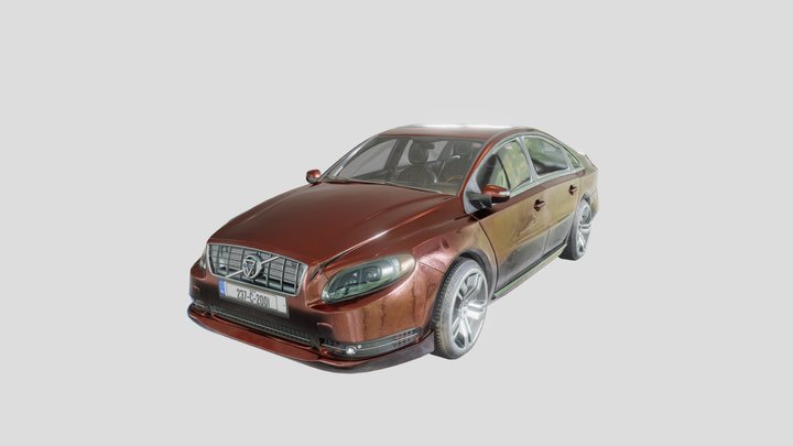 Red Modern Car 3D Model