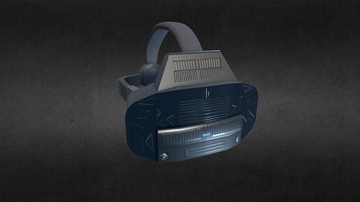 VR HMD Design 3D Realtime 3D Model