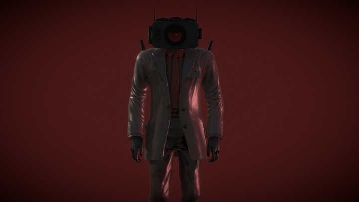 Speaker Scientist 3D Model