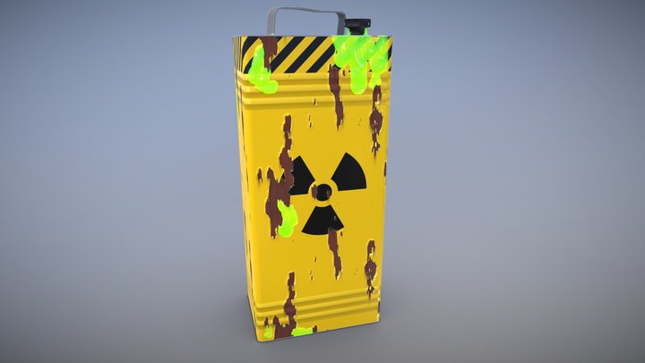 Radioactive Can 3D Model