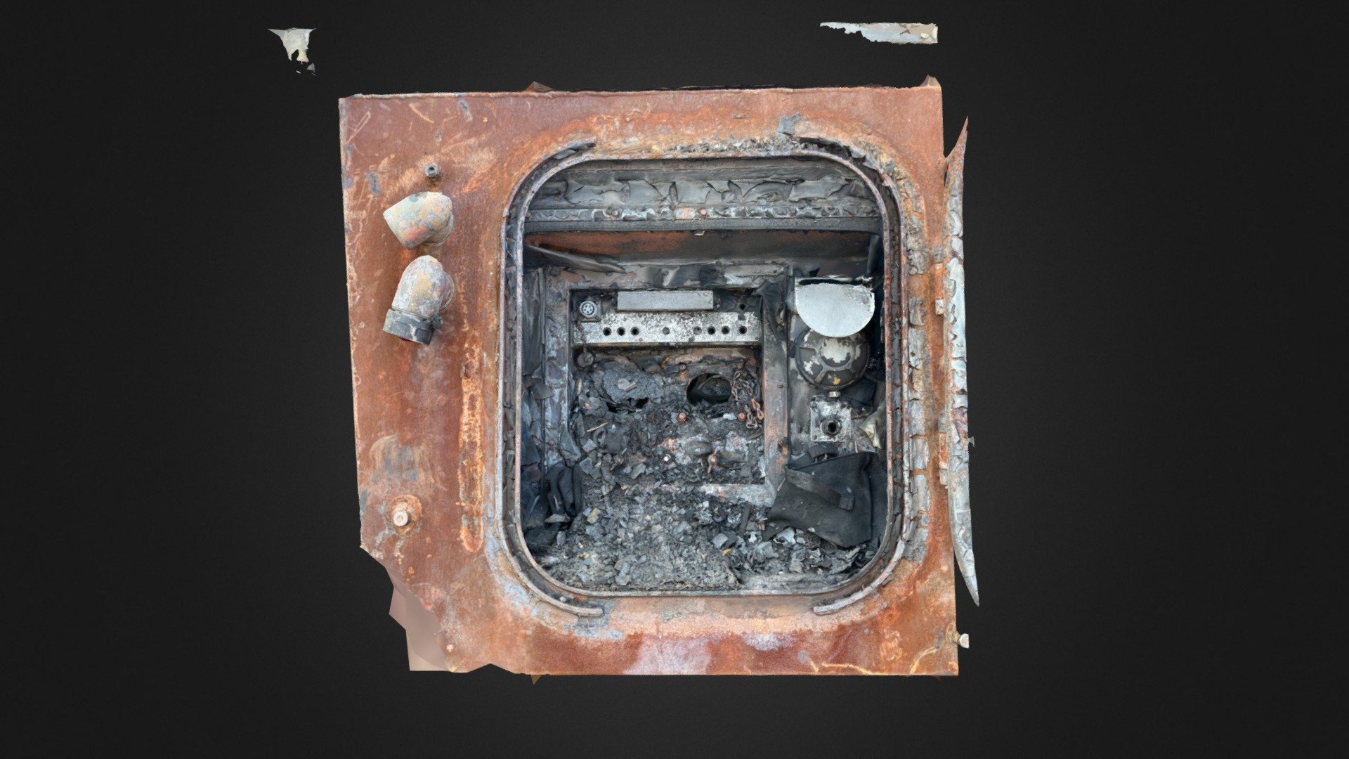 Piece of destroyed ruzzian military tech - Download Free 3D model by ...