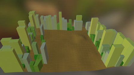 3D Scale Buildings 3D Model