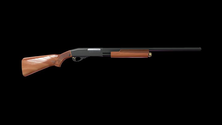 Custom Remington 870 3D Model