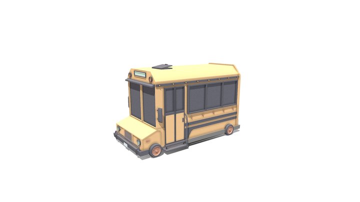 VEHICLE - Bus LowPoly 3D Model
