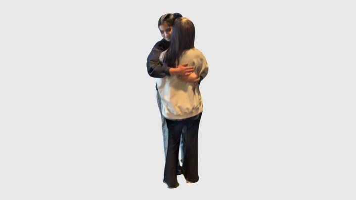 Dian & Anna hug 3D Model