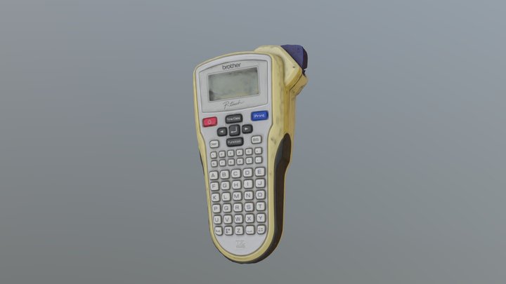 Label Maker Photoscan 3D Model