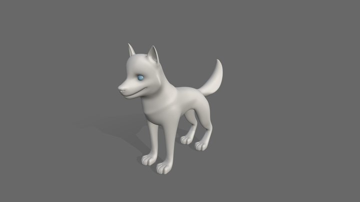 Husky puppy 3D Model