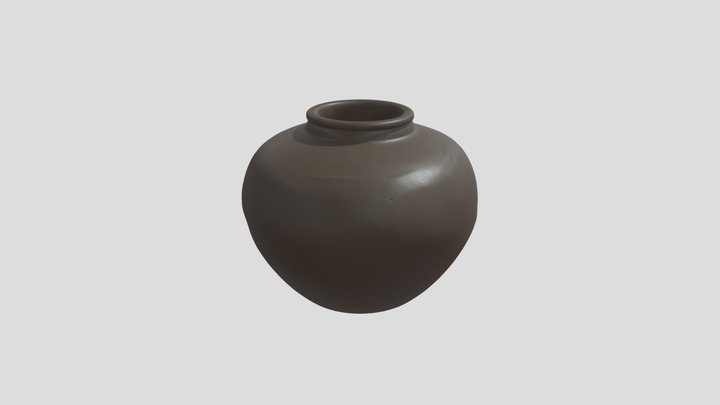 Decorative brown Jar – Kostenloses 3D-Modell STL