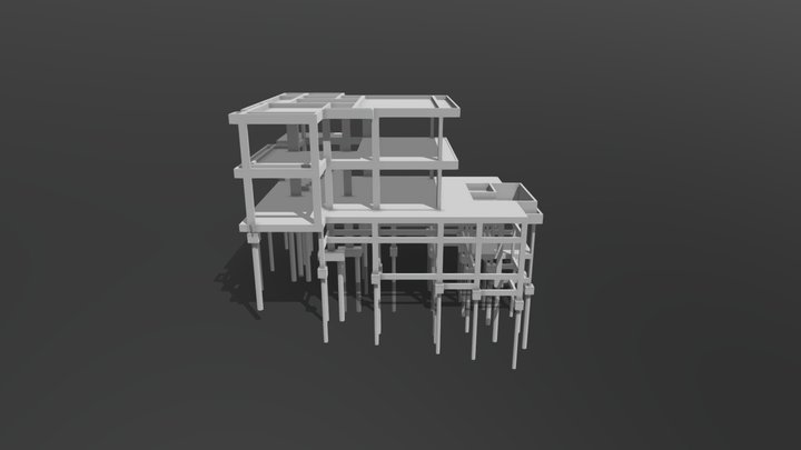 R. Ayrton Senna - Pórtico Estrutural 3D 3D Model