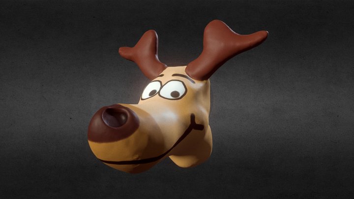 Muffo il Cervo Buffo - Funny Deer 3D Model