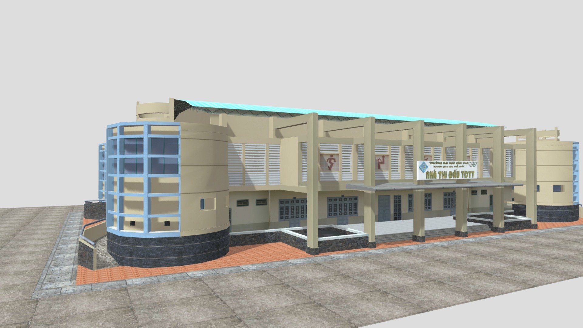 Sporting event hall