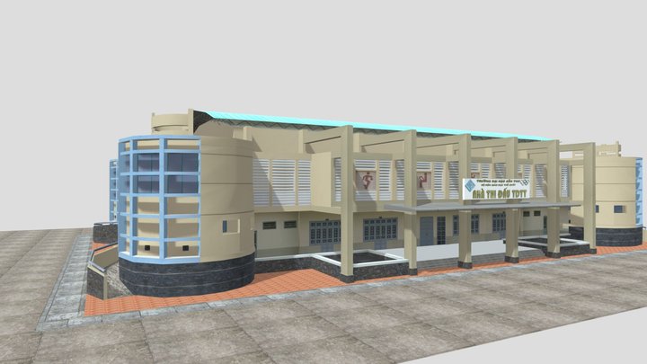 Sporting event hall 3D Model