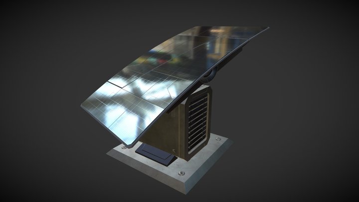 solar battery 3D Model